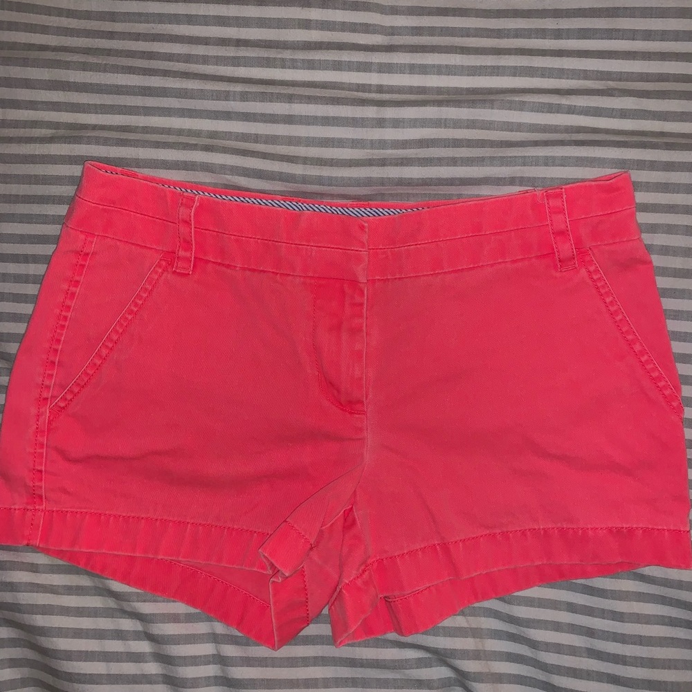J.Crew Neon Pink Chino Shorts